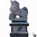 Lion de sculpture en pierre personnalisée